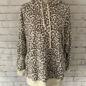 American Eagle Leopard Hoodie - xs Jegging Fit